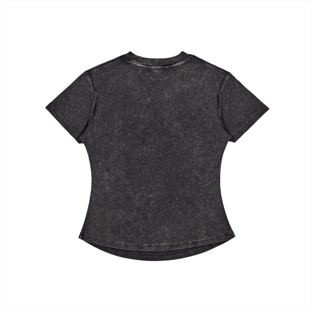 GALAKTIKA Vintage Washed Bodycon Cotton T-Shirt