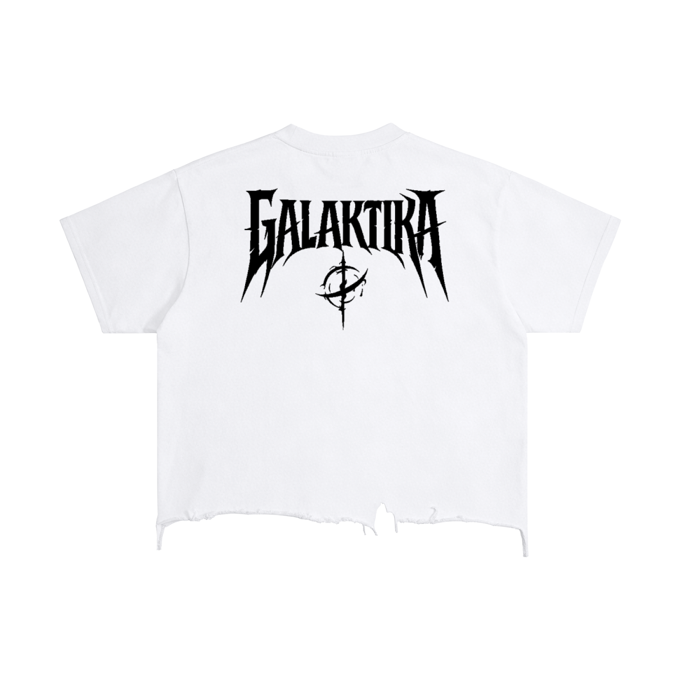 GALAKTIKA Vintage Wash Boxy Distressed Hem