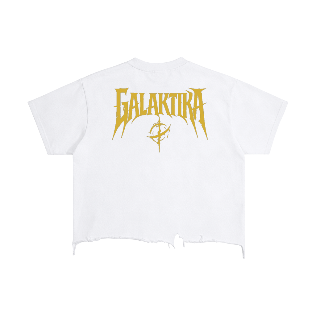 GALAKTIKA Vintage Wash Boxy Distressed Hem