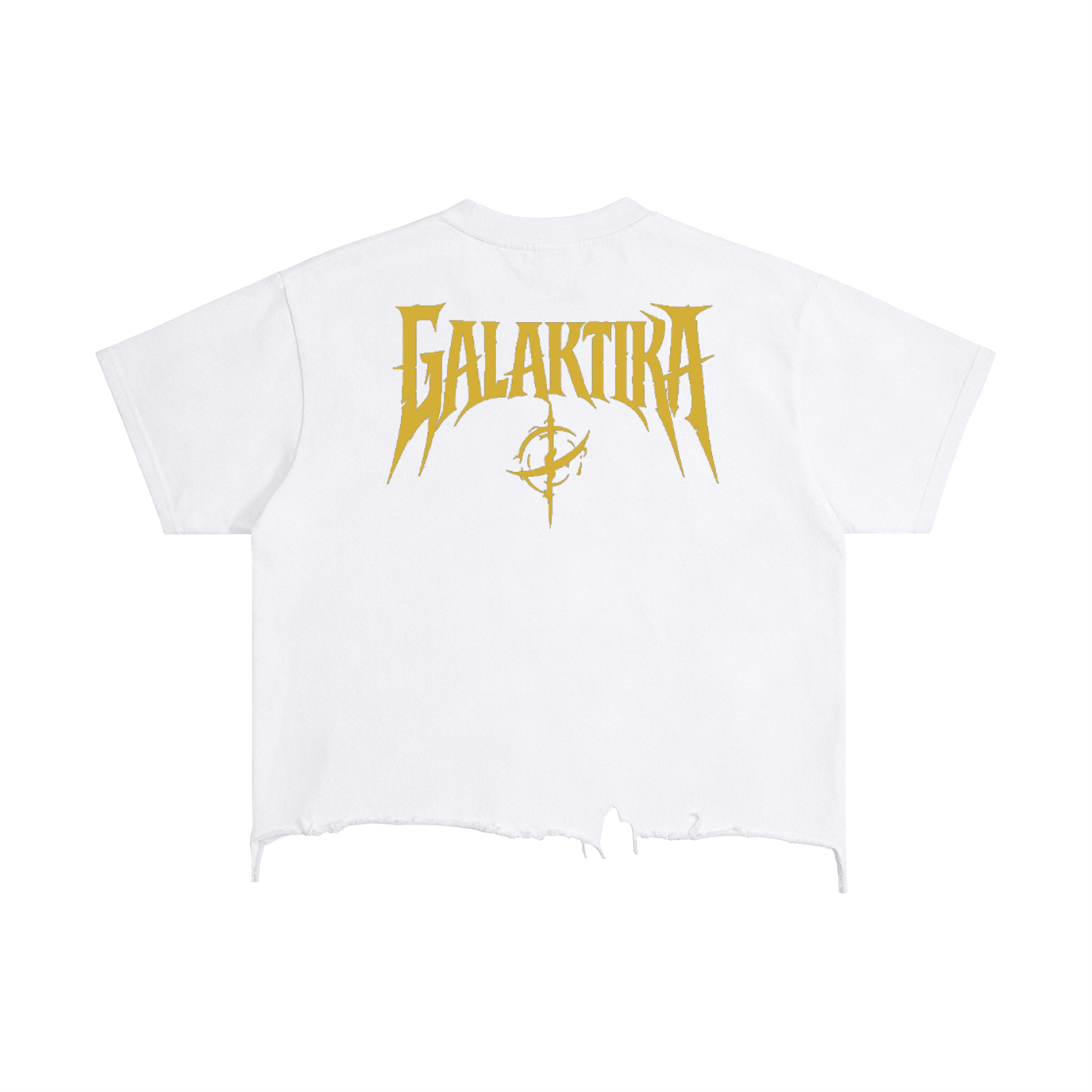 GALAKTIKA Vintage Wash Boxy Distressed Hem