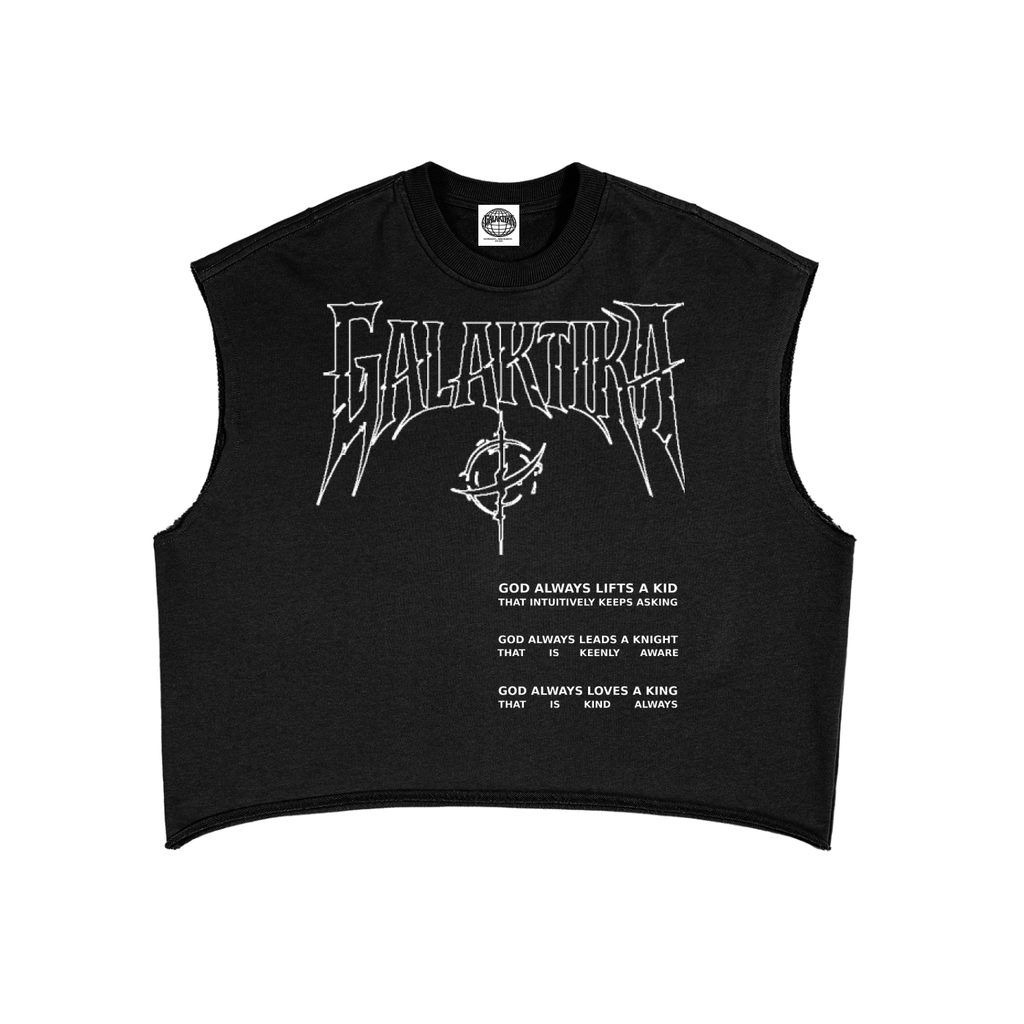 GALAKTIKA Boxy French Terry Tank (Black)