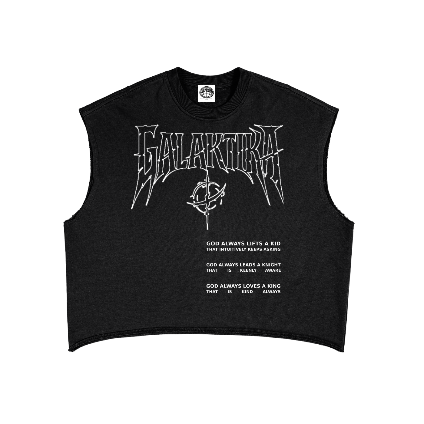 GALAKTIKA Boxy French Terry Tank (Black)