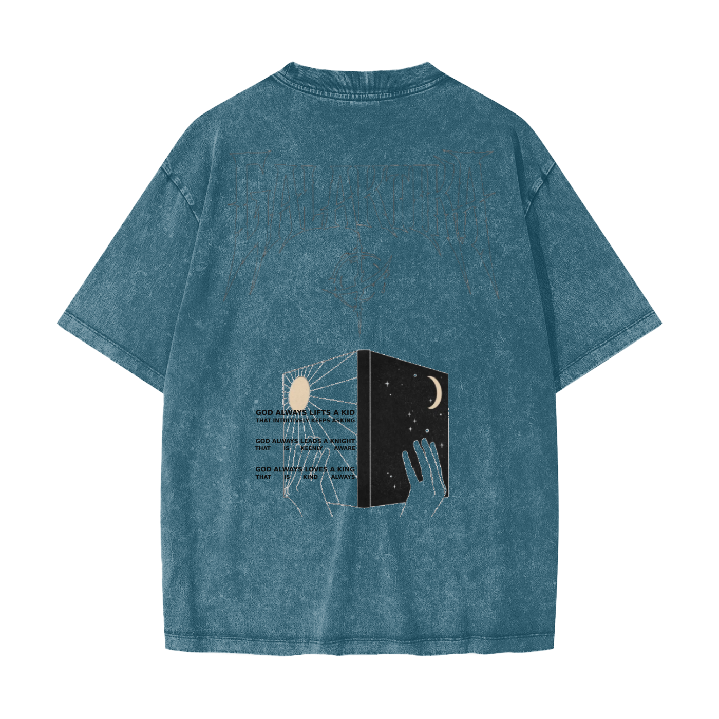 GALAKTIKA Heavyweight Snow Washed T