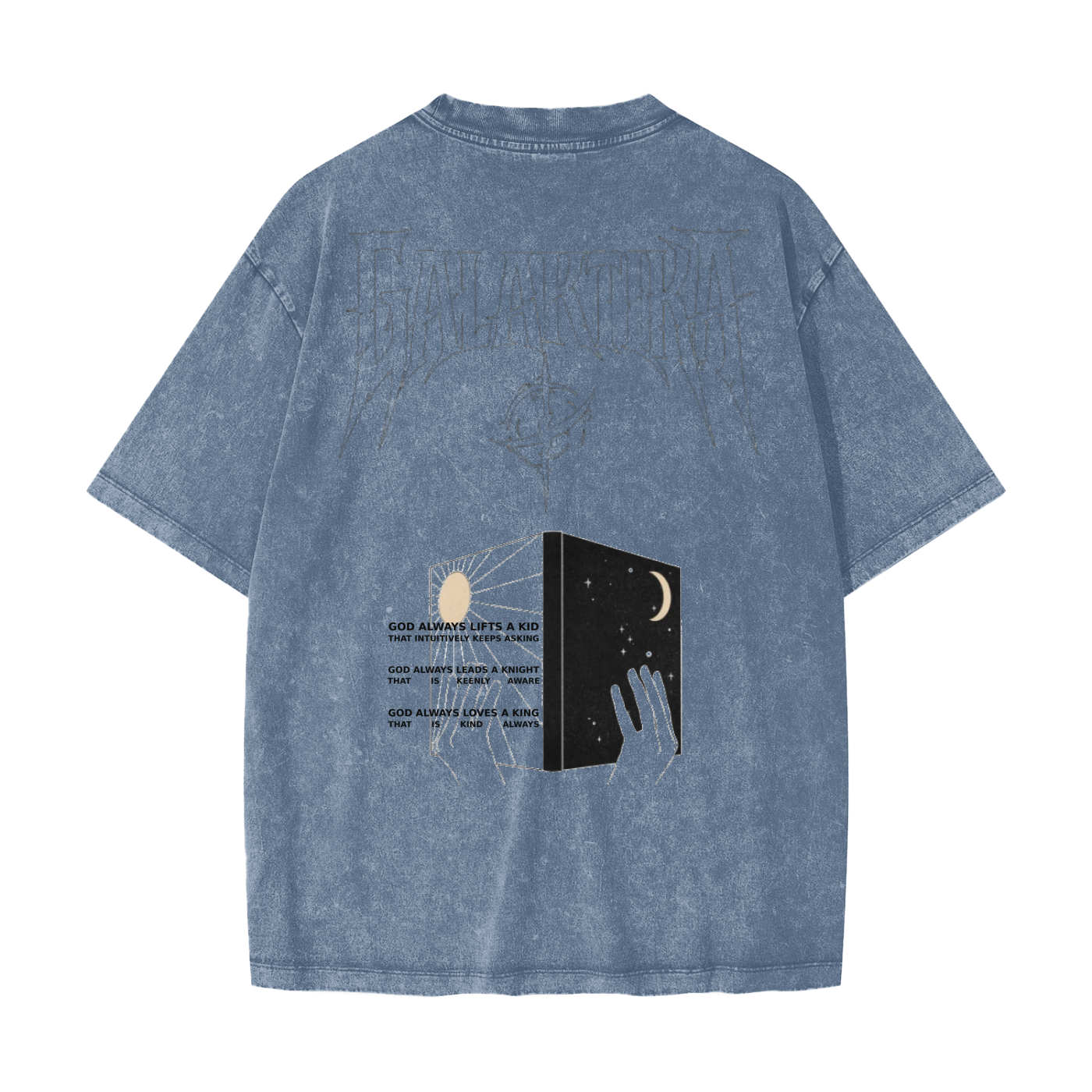 GALAKTIKA Heavyweight Snow Washed T