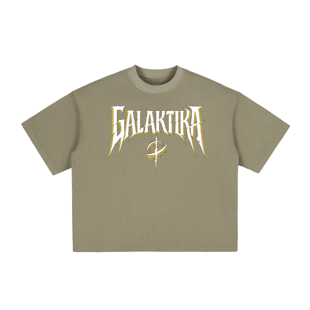 Two Tone GALAKTIKA Vintage Washed Boxy T