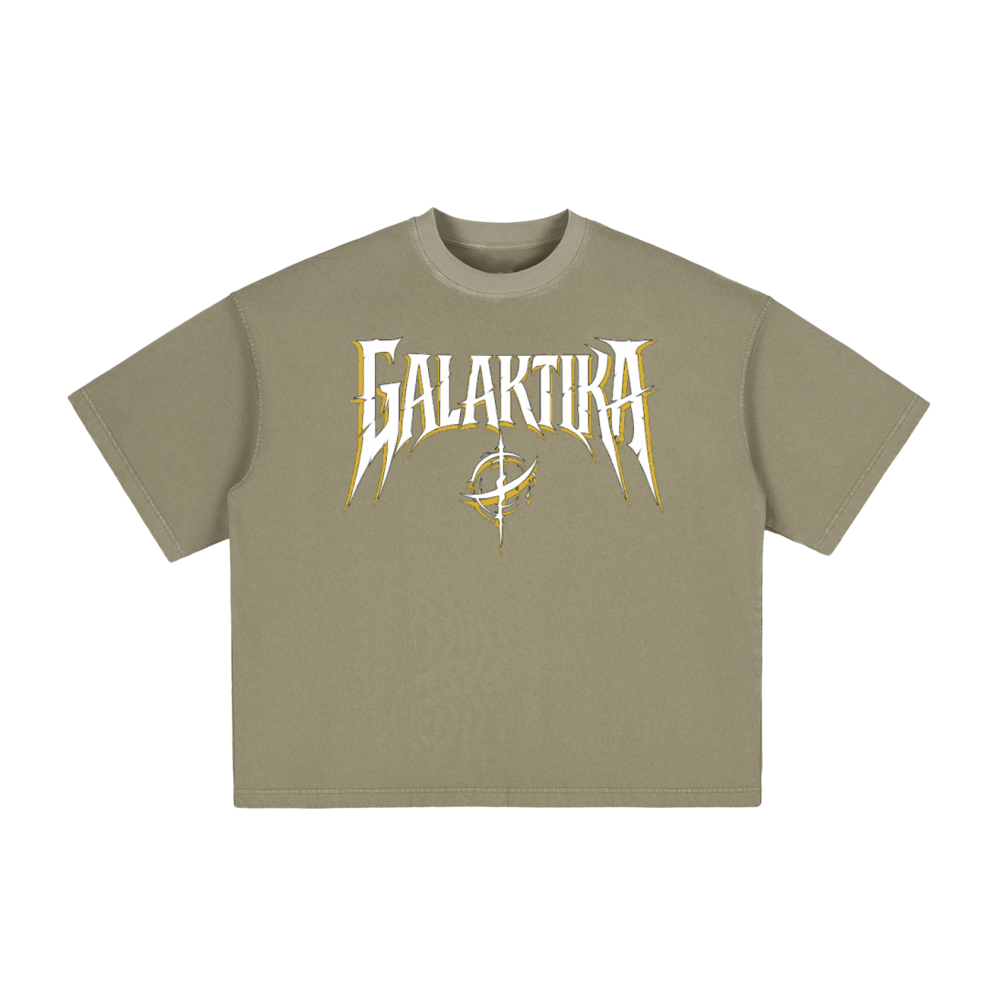 Two Tone GALAKTIKA Vintage Washed Boxy T
