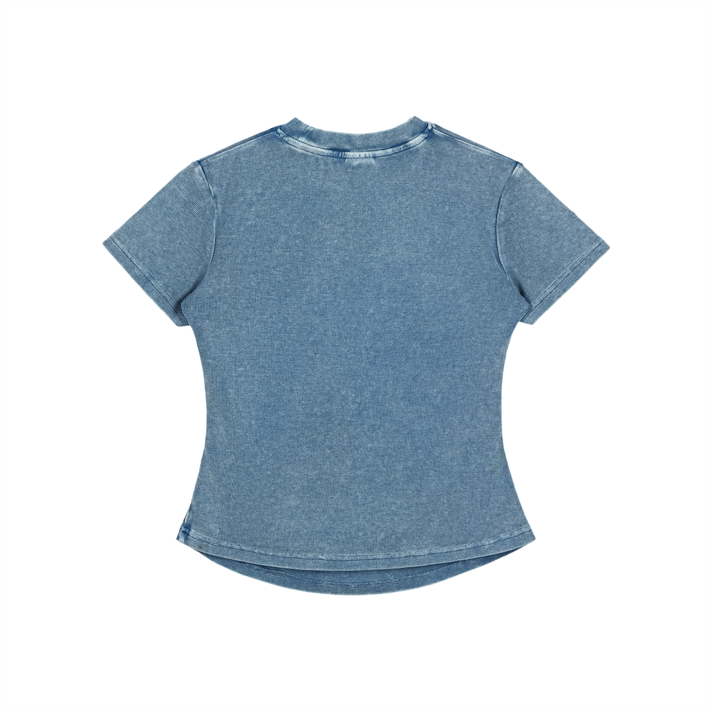 GALAKTIKA Vintage Washed Bodycon Cotton T-Shirt