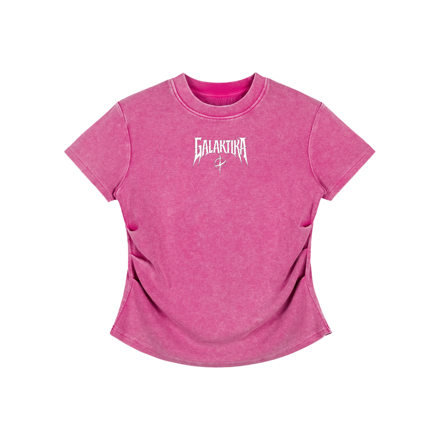GALAKTIKA Vintage Washed Bodycon Cotton T-Shirt