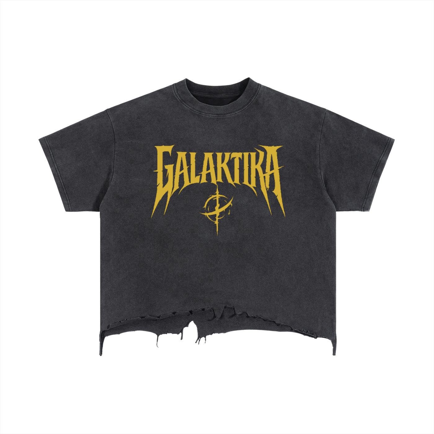 GALAKTIKA Vintage  Boxy Distressed Hem V3