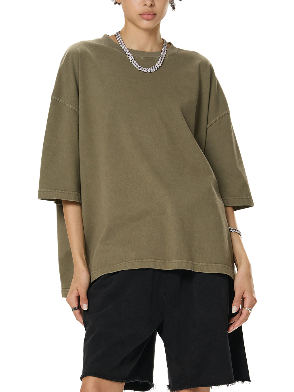 Two Tone GALAKTIKA Vintage Washed Boxy T